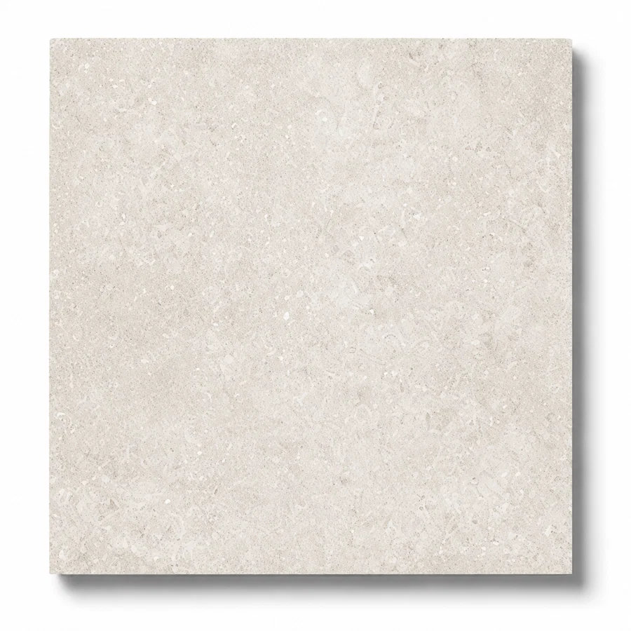 Albany Beige limestone-look matte porcelain tile, flat product shot