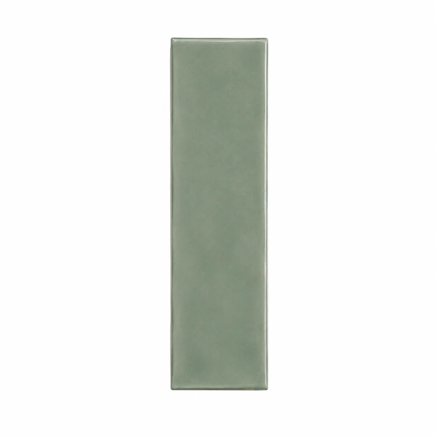 Esperance gloss subway tile in jade green, 75 × 300, flat product shot
