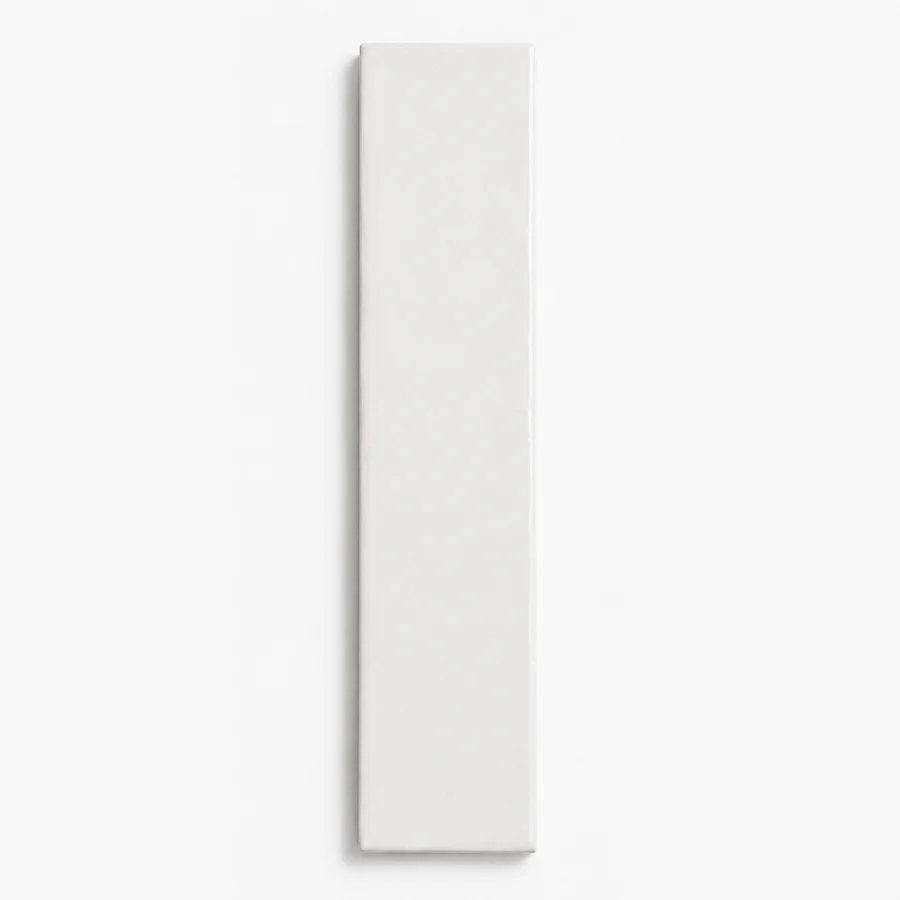Esperance subway white tile, 75 × 300, flat product shot